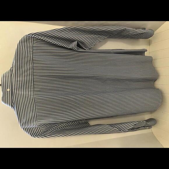 Men’s Ben Sherman Blue and White Striped Shirt Size XL - Picture 2 of 9
